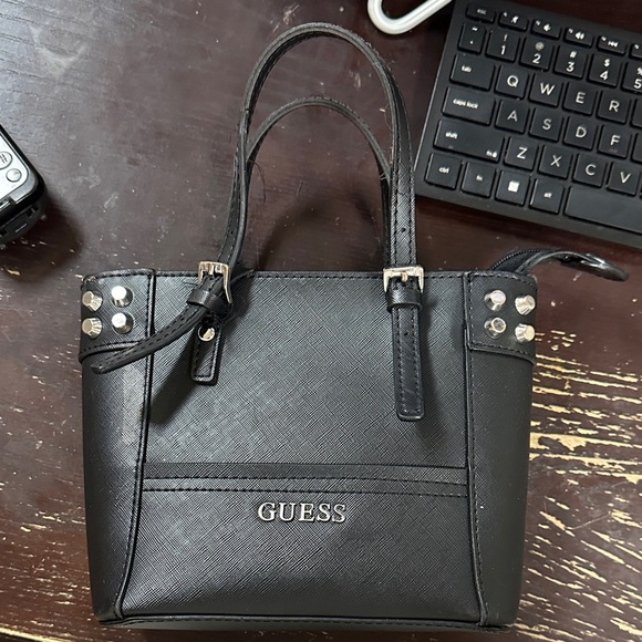 GUESS Black Studded Tote - Picture 1 of 1